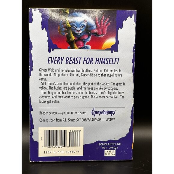 Goosebumps #43 The Beast From The East TRUE 1st Print Edition RL Stine UNREAD - Picture 2 of 10